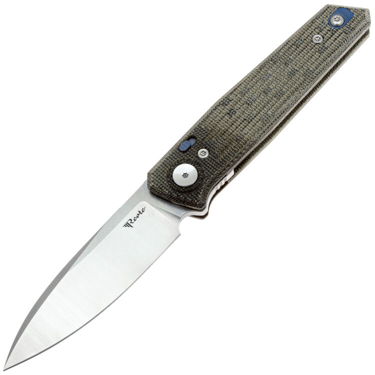 Нож Reate PL-6 satin сталь Nitro-V рукоять Green/Black Micarta
