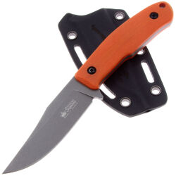 Нож Kizlyar Supreme Asket tacwash сталь N690 рукоять Orange G10