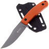 Нож Kizlyar Supreme Asket Kydex сталь N690 Tacwash рукоять Orange G10