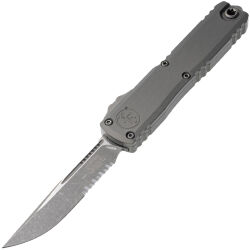 Нож Microtech Ultratech ZBP S/E apocalyptic PS сталь M390MK рукоять Natural Clear Aluminum