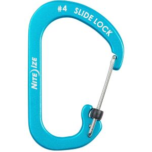 Карабин Nite Ize SlideLock Carabiner #4 Blue Aluminium (CSLA4-03-R6)  (CSLA4-03-R6)