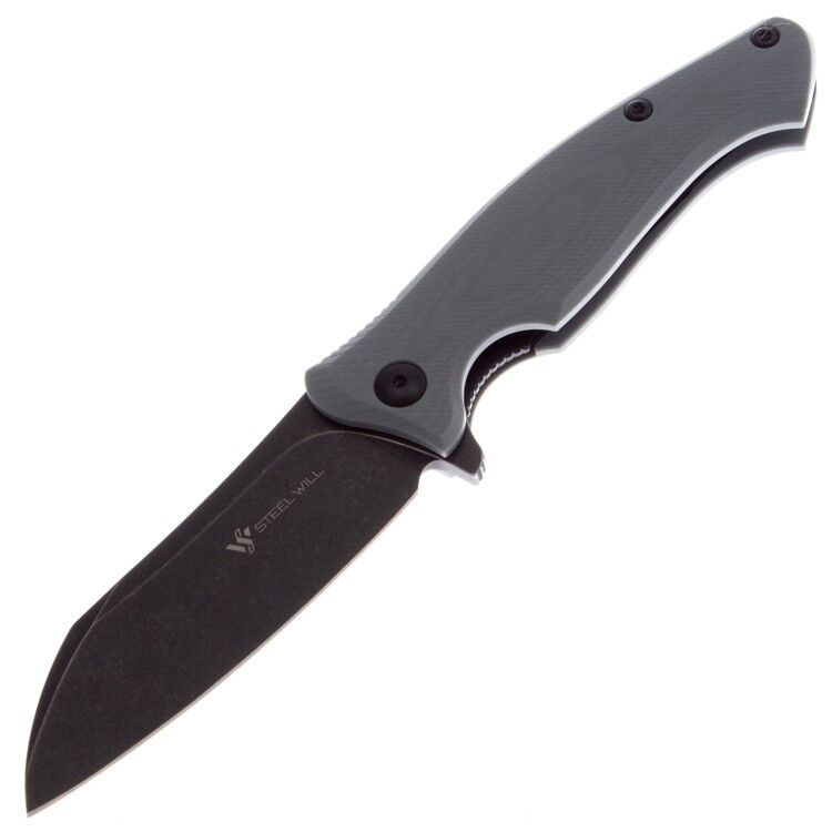 Нож Steel Will Nutcracker Blackwash сталь N690 рукоять Gray G10 (F24-20)