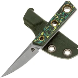 Нож PhantomTools Kwaiken micro olive сталь Cromax рукоять Chaotic Carbon Fiber