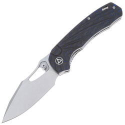 Нож QSP Hornbill stonewash сталь S35VN рукоять Blue CF (QS146-B1)