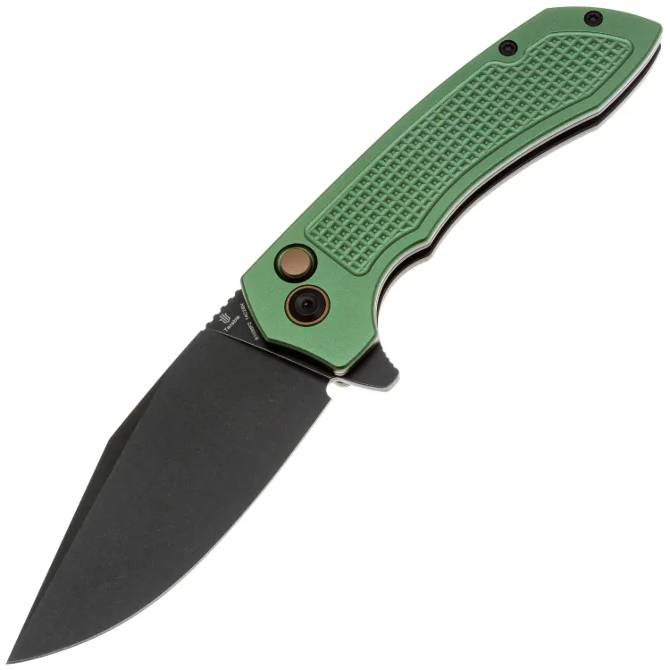 Нож Tenable Entity blackwash сталь 14C28N рукоять Dark Green Aluminum