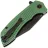 Нож Tenable Entity blackwash сталь 14C28N рукоять Dark Green Aluminum