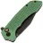 Нож Tenable Entity blackwash сталь 14C28N рукоять Dark Green Aluminum
