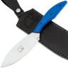 Нож Золотое Сечение Загадочная Лагерта конвекс сталь AUS-10Co рукоять Blue G10