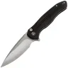Нож CIVIVI Button Lock Kitefin satin сталь 14C28N рукоять Black Aluminum (C24091-1)