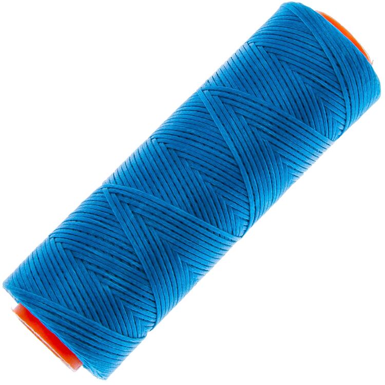 Нить вощеная Dafna полиэстер темно-голубая Ø1мм 100м (Wax.1187)
