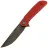 Нож Reate Remedy DLC сталь Elmax рукоять Pulse Red Glass FatCarbon