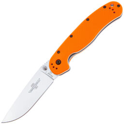 Нож Ontario RAT-1 Satin сталь D2 рукоять Orange GRN (8867OR)