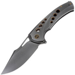 Нож WE Knife Swiftfin gray сталь CPM-20CV рукоять Gray Titanium/Dark golden holes (WE23051-3) Нож WE Knife Swiftfin gray сталь CPM-20CV рукоять Gray Titanium/Dark golden holes (WE23051-3)