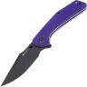 Нож Sencut Actium Blackwash сталь D2 рукоять Purple G10 (SA02D)