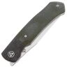 Нож QSP Gannet Satin сталь 154CM рукоять Green Micarta/CF (QS137-C)