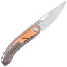 Нож Kizer Apus Stonewash сталь S35VN рукоять Titanium/Copper