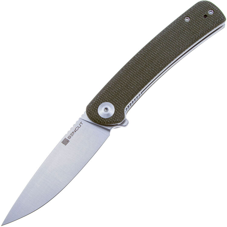 Нож Sencut Neches Satin сталь 10Cr15CoMoV рукоять Green Micarta (SA09C)