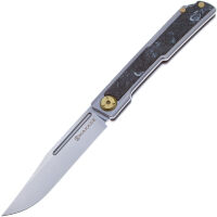 Нож Maxace Albatross cталь M390 рукоять Marble CF/Gray Ti