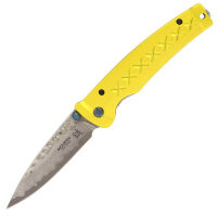 Нож Mcusta Fusion сталь Damascus рукоять Yellow Aluminium (MC-0164D)