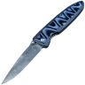 Нож Mcusta Classic Wave сталь VG-10/Damascus рукоять Black/Blue Canvas Micarta (MC-0010D)