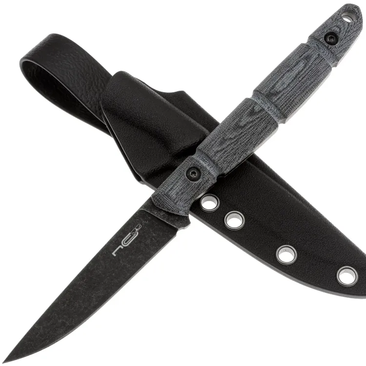 Нож N.C. Custom Viper blackwash сталь AUS-10 рукоять Micarta