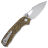 Нож QSP Hornbill stonewash сталь S35VN рукоять Golden CF (QS146-A1)