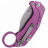 Нож Reate EXO-K stonewash сталь N690 рукоять Purple Aluminium