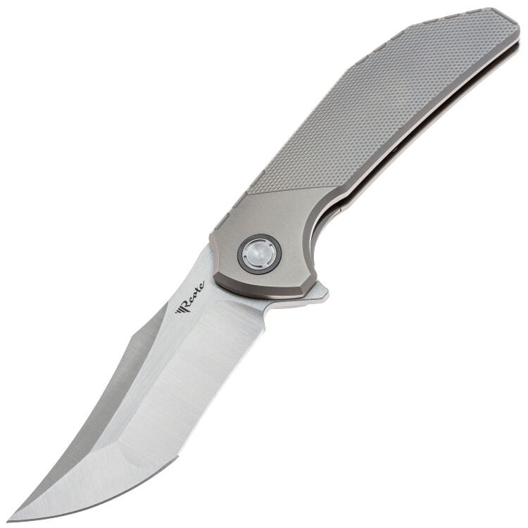 Нож Reate Tiger satin сталь M390 рукоять Diamond pattern Titanium