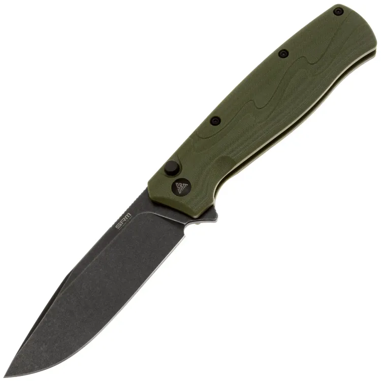 Нож SRM 221X blackwash сталь 14C28N рукоять OD Green G10 (221X-GP)