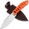 Нож 1-й Цех Мозголомик сатин сталь 440C рукоять Микарта Burnt Orange