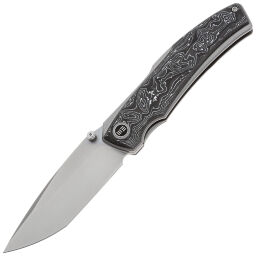 Нож WE Knife Swordfin beadblast сталь CPM-20CV рукоять Aluminum Foil CF/Gray Titanium (WE23067-3)