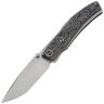 Нож WE Knife Swordfin beadblast сталь CPM-20CV рукоять Aluminum Foil CF/Gray Titanium (WE23067-3)