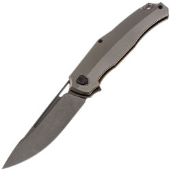 Нож Vanguard Atomic blackwash сталь M390 рукоять Pearl Bronze Titanium