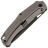 Нож Vanguard Atomic blackwash сталь M390 рукоять Pearl Bronze Titanium