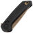 Нож Reate PL-XF bronze PVD сталь Nitro-V рукоять Black Aluminium