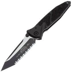 Нож Microtech SOCOM Elite T/E Serrated black сталь M390 рукоять Black Aluminium (161-3T)