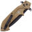 Нож Extrema Ratio Glauca J1 black сталь N690 рукоять Desert Aluminium