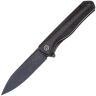 Нож Petrified Fish Forward blackwash сталь D2 рукоять Black G10/Carbon Fiber