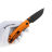 Нож Vosteed Marten blackwash сталь 154CM рукоять Orange Aluminum