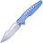 Нож Rike Knife Thor5 сталь M390 рукоять Blue Ti