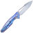 Нож Rike Knife Thor5 сталь M390 рукоять Blue Ti