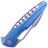 Нож Rike Knife Thor5 сталь M390 рукоять Blue Ti