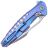 Нож Rike Knife Thor5 сталь M390 рукоять Blue Ti
