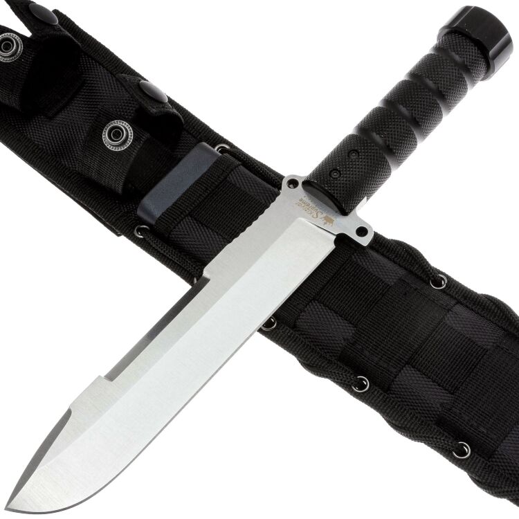Нож Kizlyar Supreme Survivalist-X сталь D2 Stonewash рукоять Black Aluminium
