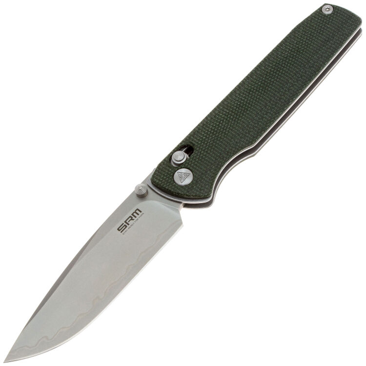 Нож SRM Terrier bead blast сталь 140Cr Laminated рукоять OD Green Micarta (258L-MG2)