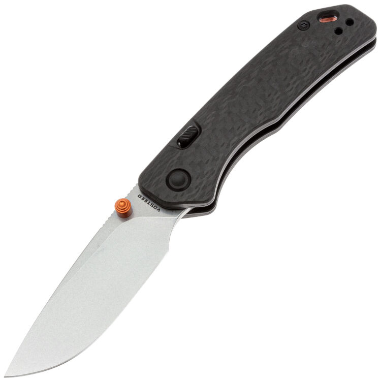 Нож Vosteed Marten stonewash сталь 154CM рукоять Carbon Fiber