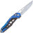 Нож SRM Mecha сталь D2 рукоять Black/Blue G10