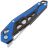 Нож SRM Mecha сталь D2 рукоять Black/Blue G10