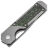 Нож Kizer Mini Militaw сталь S35VN рукоять Titanium/JungleWear FatCarbon