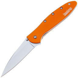 Нож Kershaw Leek сталь 14C28N рукоять Orange Aluminium (1660OR)